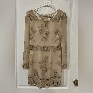 Shail K Gold Embellished Dress